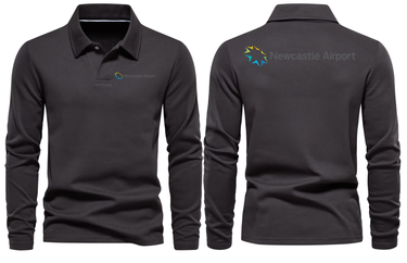 NEWCASTALE AIRPORT LONG SLEEVE POLO